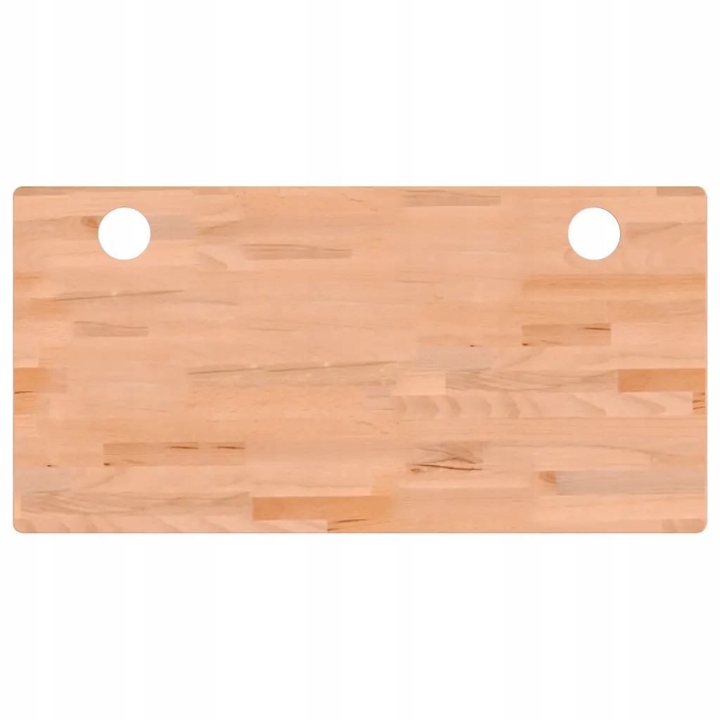 Blat biurka z litego drewna bukowego 110x55 cm, naturalny
