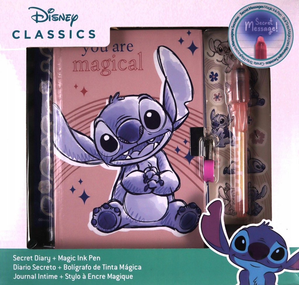 PAMIĘTNIK Z MAGICZNYM DŁUGOPISEM STITCH ST00012
