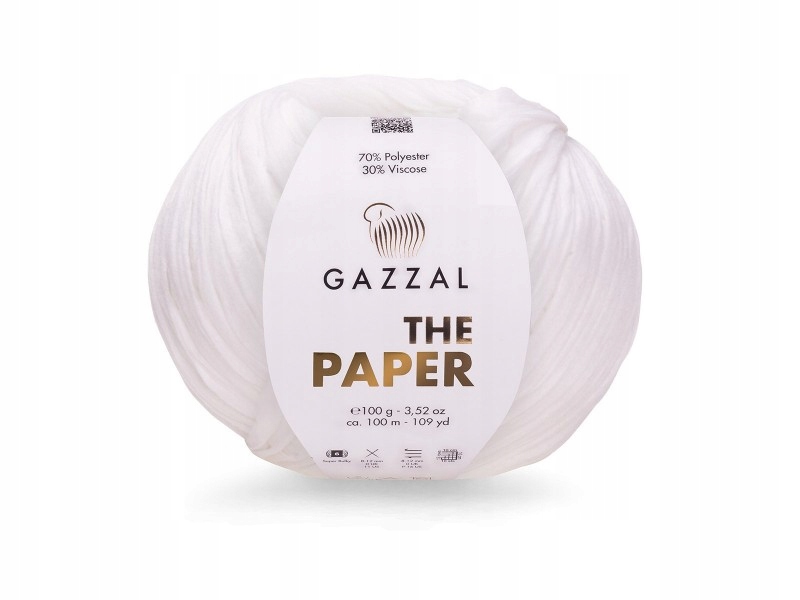 Włóczka PAPER YARN Gazzal efekt papieru 3969