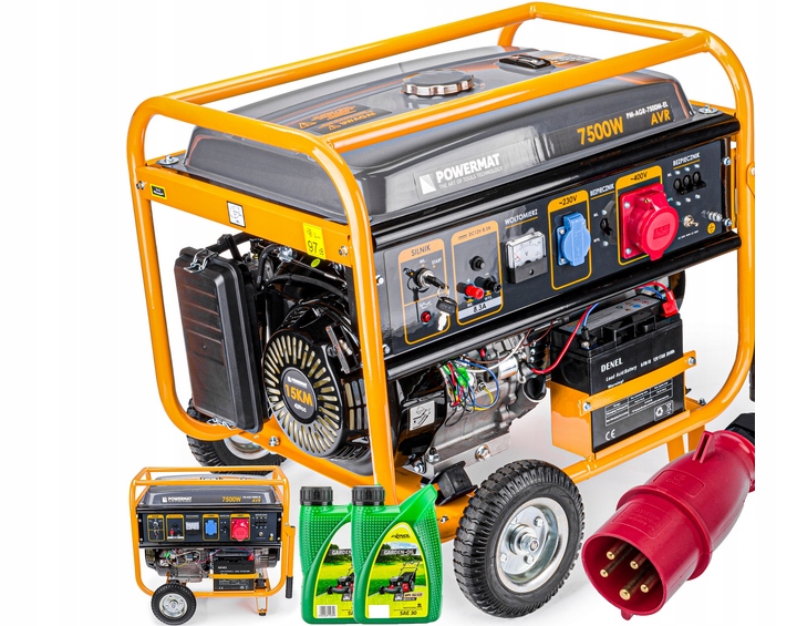 Agregat PRĄDOTWÓRCZY Generator 7500W 230V 400V AVR