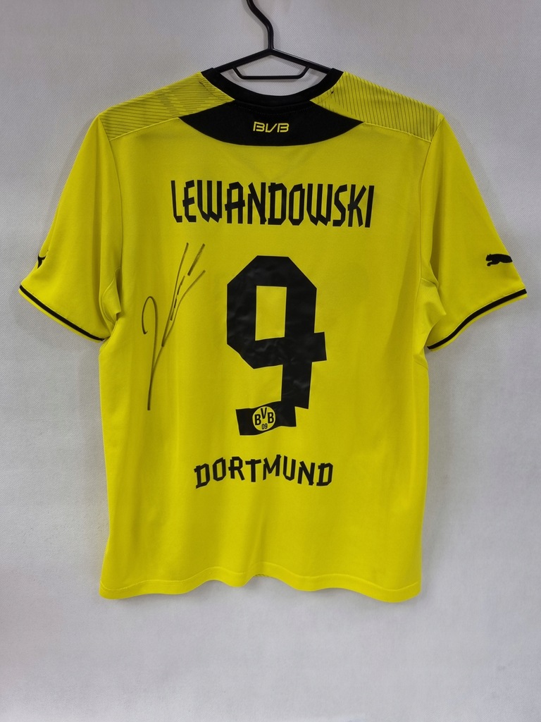 Lewandowski, Borussia, koszulka z autografem (zag)