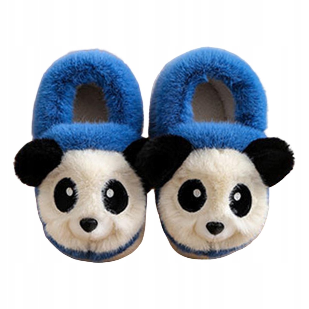 Soft Panda Slippers, Decor Handmade, Clothing, Craft Foot 19.5cm, Blue