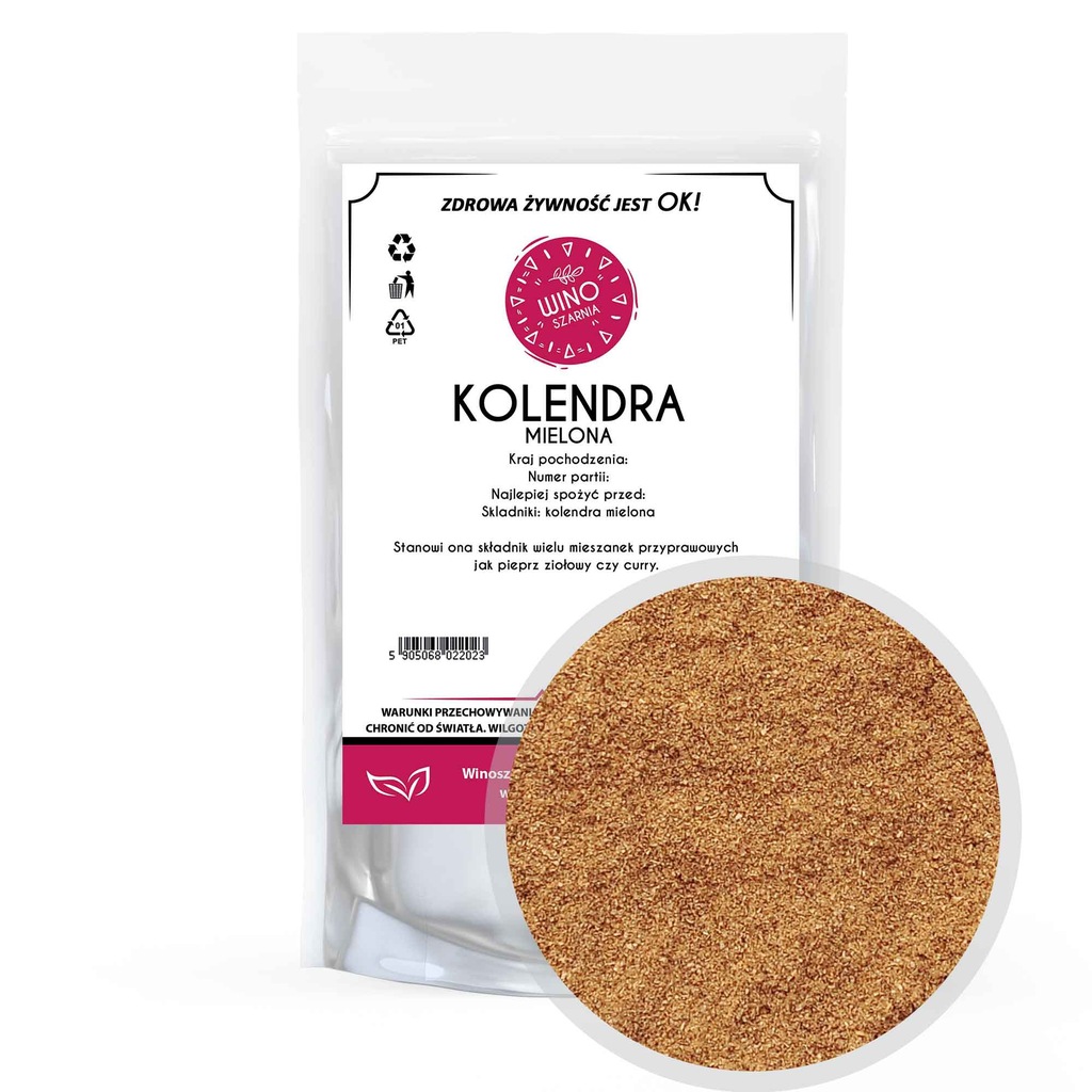 KOLENDRA mielona 200g Naturalna