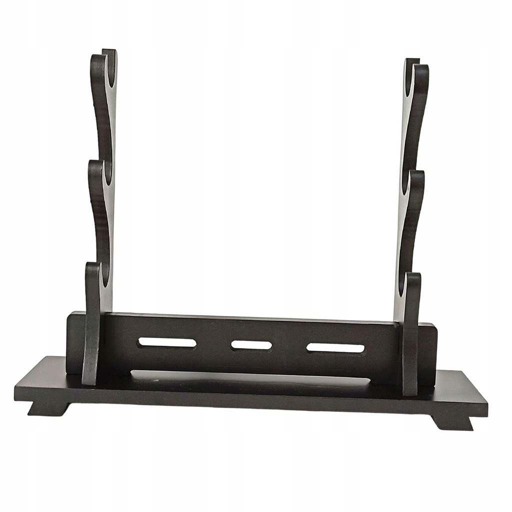 Samurai Accessories Stand Wood Holder Rack Black 12619434140