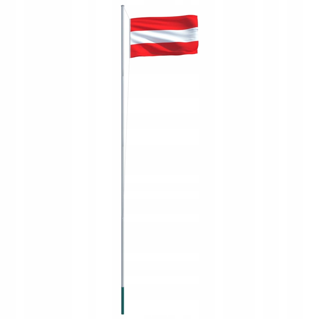 FLAGA AUSTRII Z ALUMINIOWYM MASZTEM 6,2m