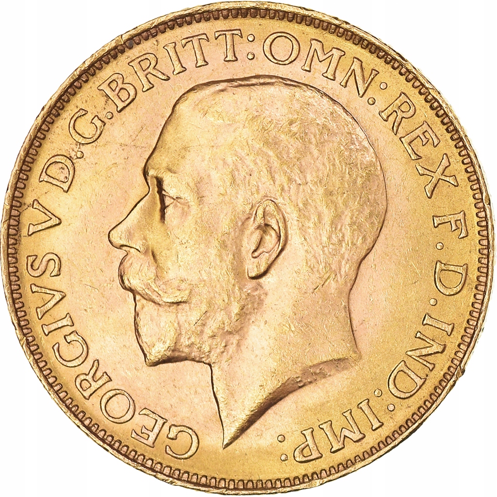 Moneta, Australia, George V, Sovereign, 1914, Pert