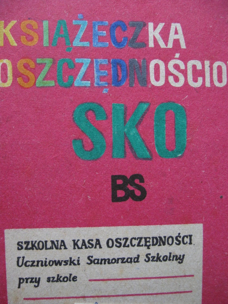 SKO Książeczka Oszczędnościowa 1981