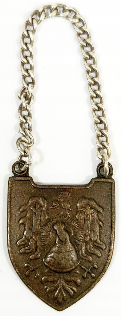 II RP Ryngraf Patriotyczny Matka Boska Ostrobramska brąz