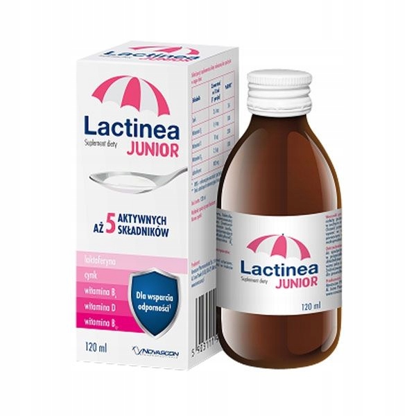 LACTINEA JUNIOR SYROP ODPORNOŚĆ LAKTOFERYNA 120ML