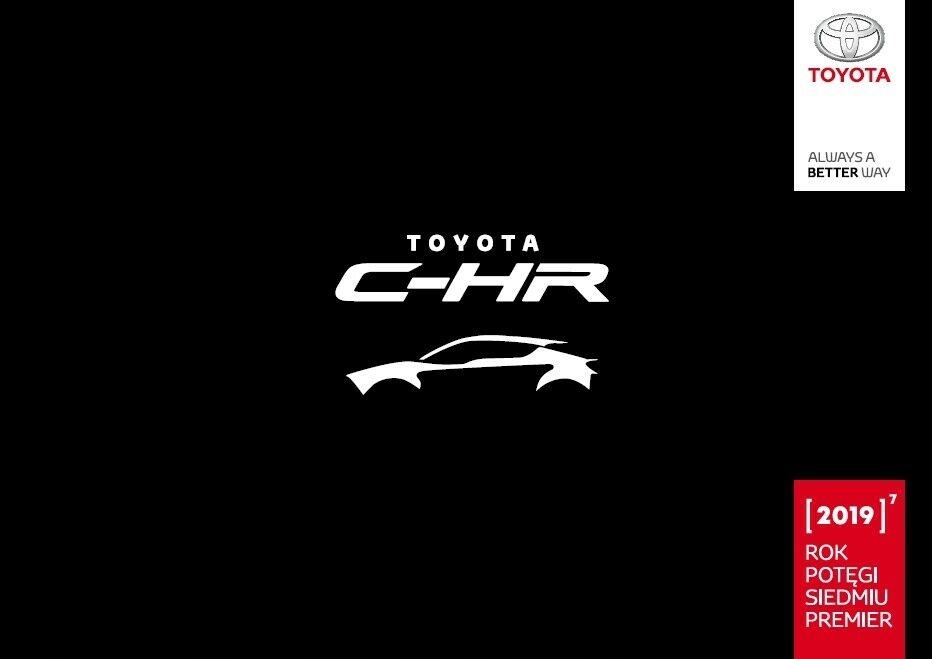 Toyota C-HR prospekt 07 2019 polski 88 str