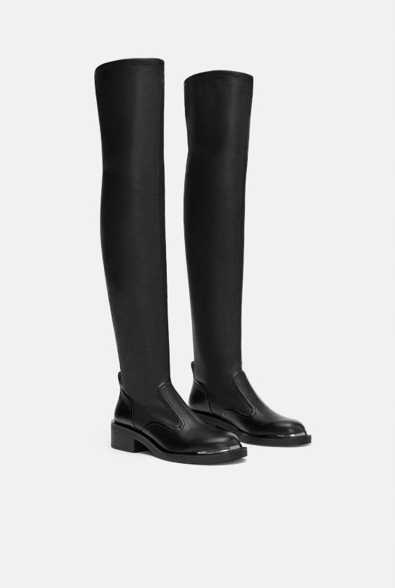 Zara nowe kozaki z elastyczną cholewką r 40 26 cm