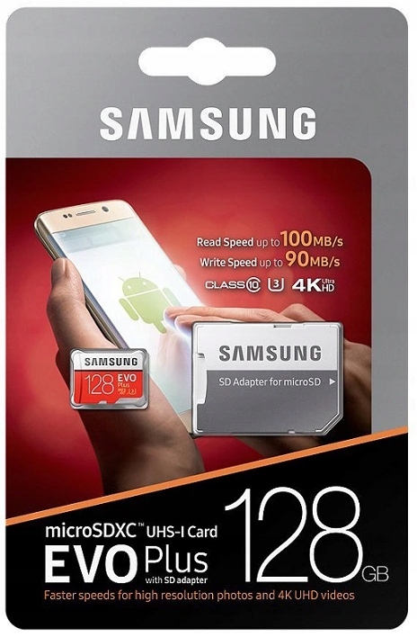 Karta pamięci SAMSUNG EVO Plus 128GB microSDXC U3