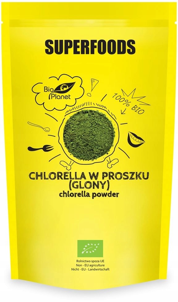 CHLORELLA W PROSZKU (GLONY) BIO 200 g - BIO PLANET