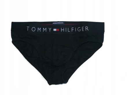 TOMMY HILFIGER SLIPY MĘSKIE CZARNE Z LOGO S TUA