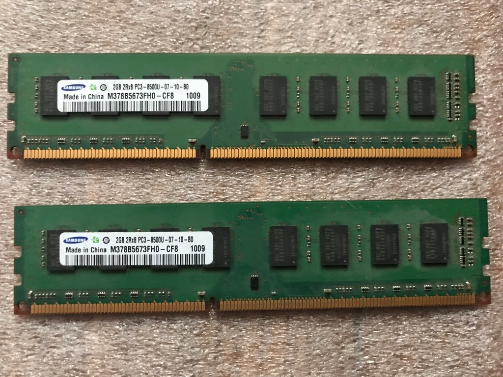 2x2GB Samsung DDR3 1066M PC3-8500 M378B5673FH0-CF8