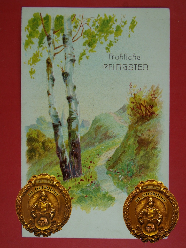 1909 Danzig,Życzenia,Litho,Lux N985