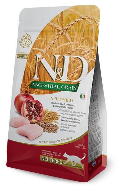 FARMINA N&D ANCESTRAL GRAIN CAT NEUTERED - CHI