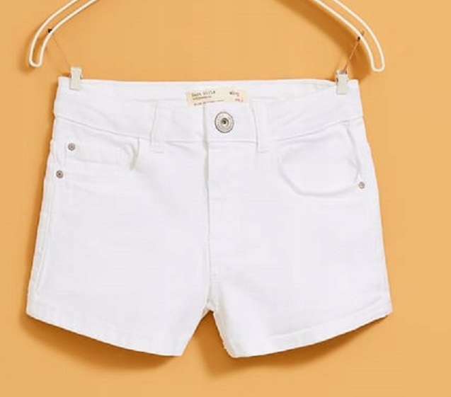 krótkie spodenki białe jeans ZARA 8 128 s idealny