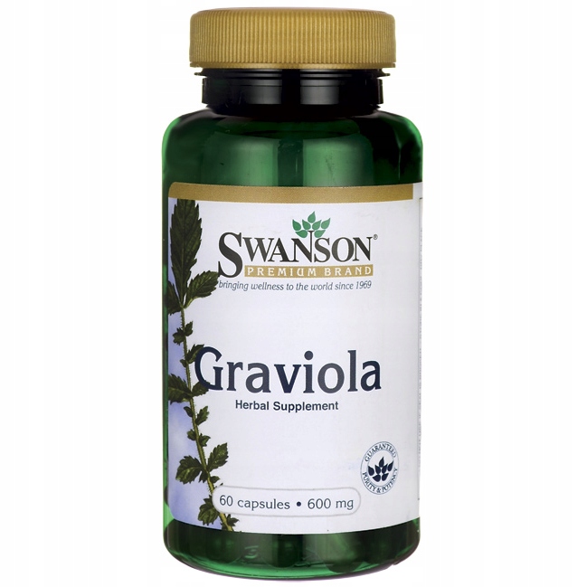 Swanson Graviola 600mg 60kaps Annona Muricata