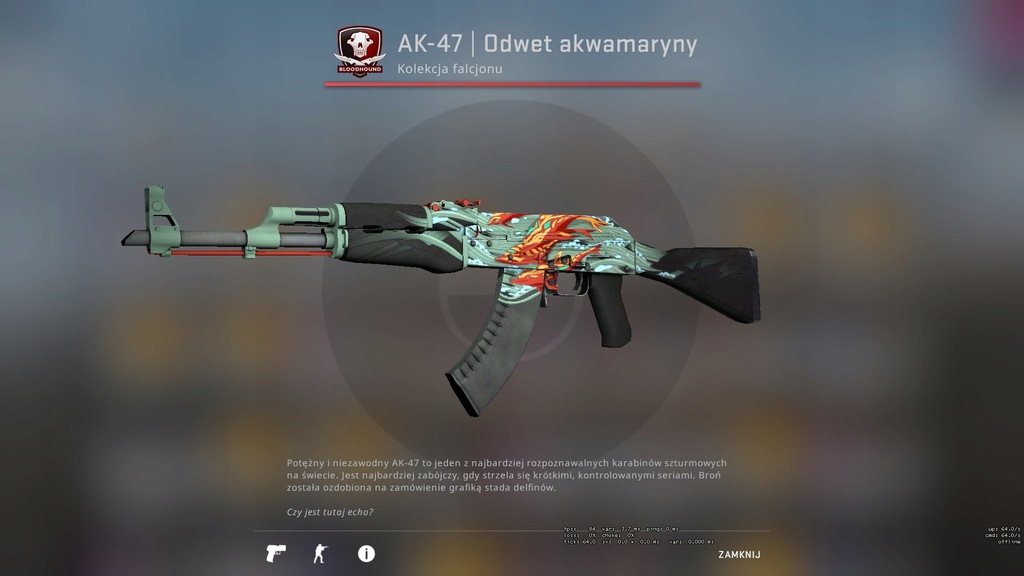 AK-47 Aquamarine Revenge/Odwet Akwamaryny MW CS GO