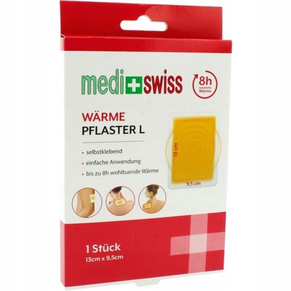 MEDI SWISS plaster rozgrzewający L 13x9,5cm