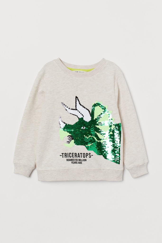 H&M BLUZA INTERACTIVE DINOZAUR 104CM