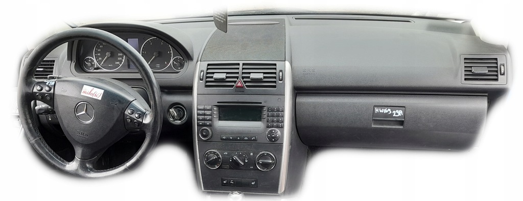 MERCEDES KLASA A W169 PULPIT DESKA ROZDZIELCZA KONSOLA