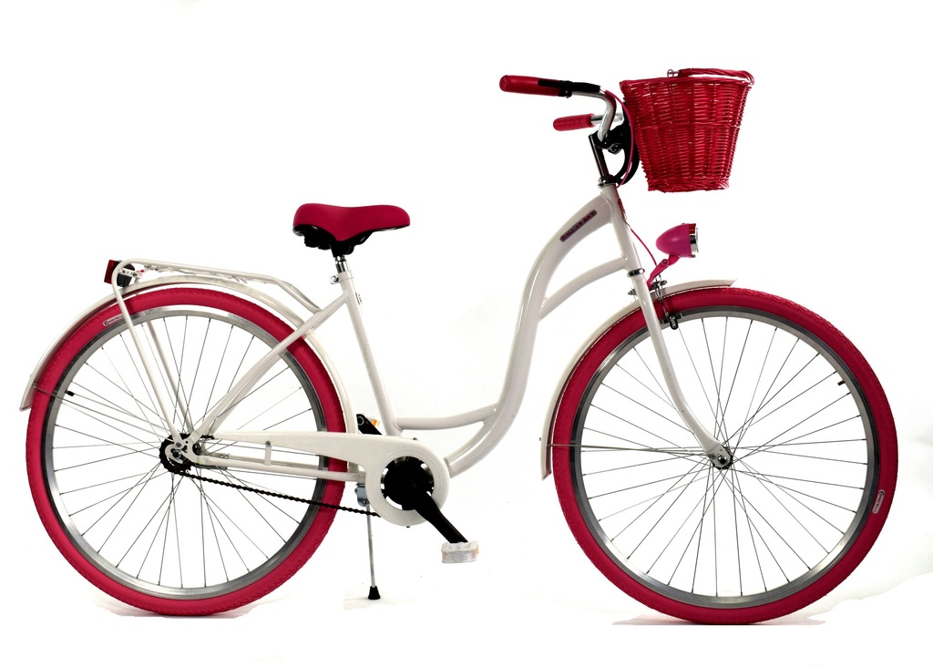 Miejski rower damski DALLAS 26 biel różowy 7166097448 oficjalne