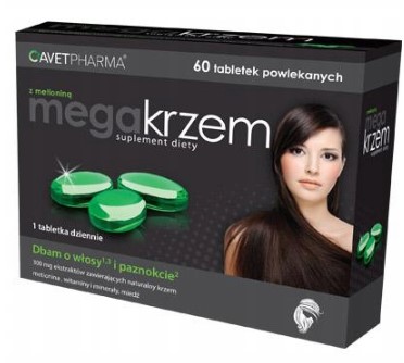 Mega Krzem z metioniną Avet Pharma 60 tabletek