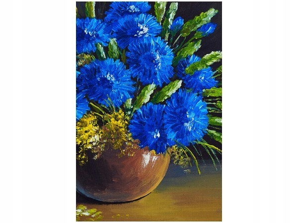30x20cm Obraz druk Bukiet kwiatów na stole