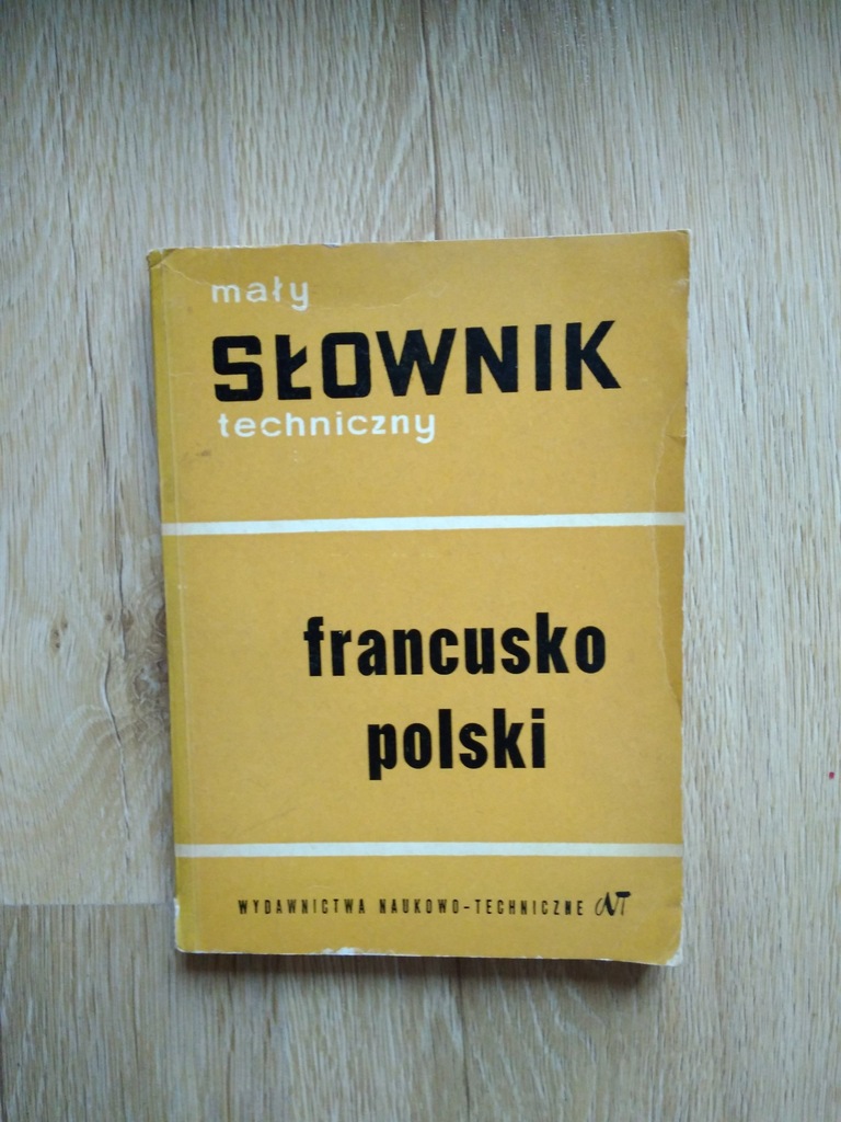 Mały słownik techniczny francusko-polski bdb tanio