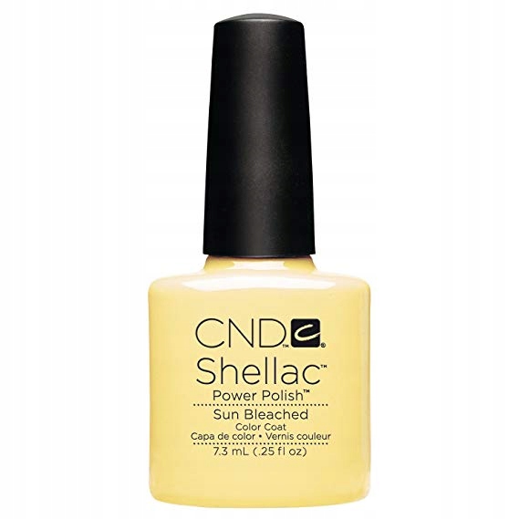 lakier hybrydowy CND Shellac SUN BLEACHED zółty