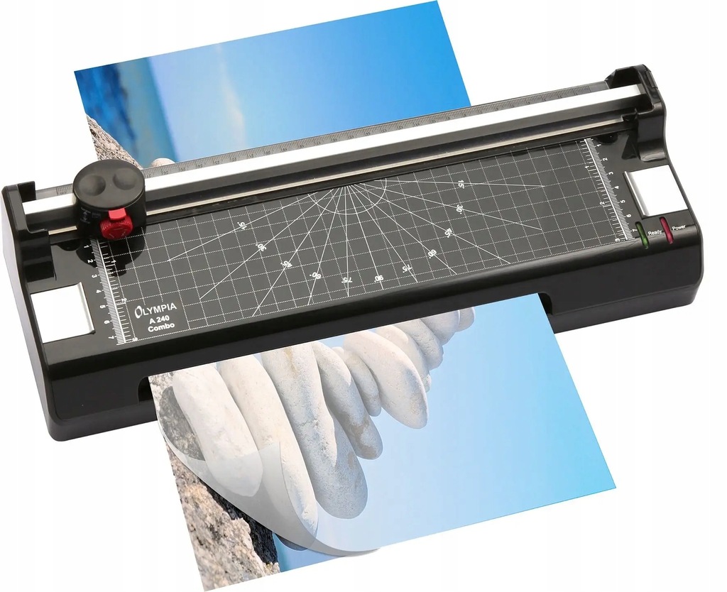 Laminator Olympia A 240 Combo z wielofunkcyjną obcinarką krążkową i zaokrąg
