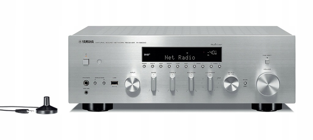 Yamaha R-N803D / Amplituner Stereo / Srebrny