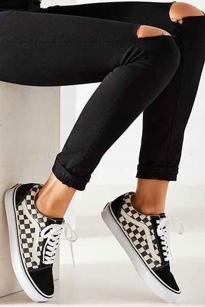 buty checkerboard old skool platform
