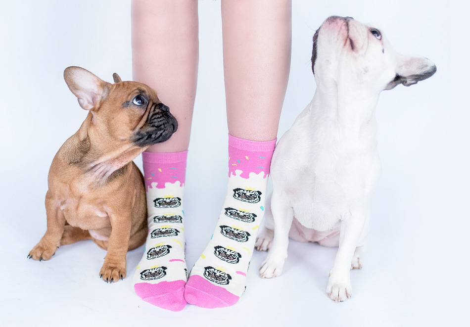 PUG SOCKS - skarpety w mopsy