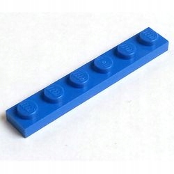 Lego 3666 366623 płytka 1x6 niebieski 1szt BOX24