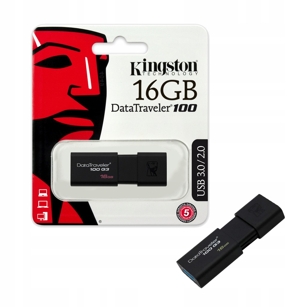 Pendrive Kingston DT100 G3 Pamięć 16 GB USB 3.0