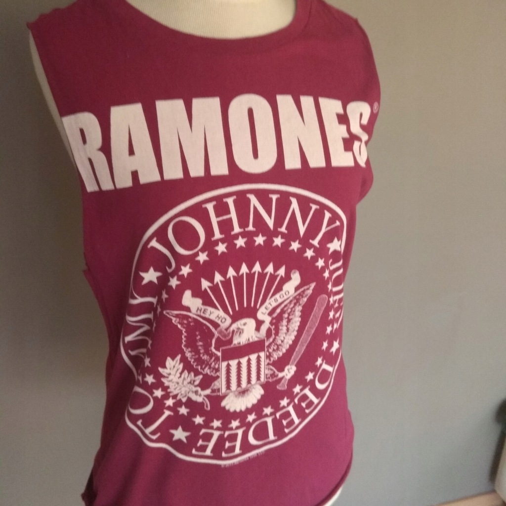 Koszulka, T-shirt, Ramones, napis, H&M, 34, XS