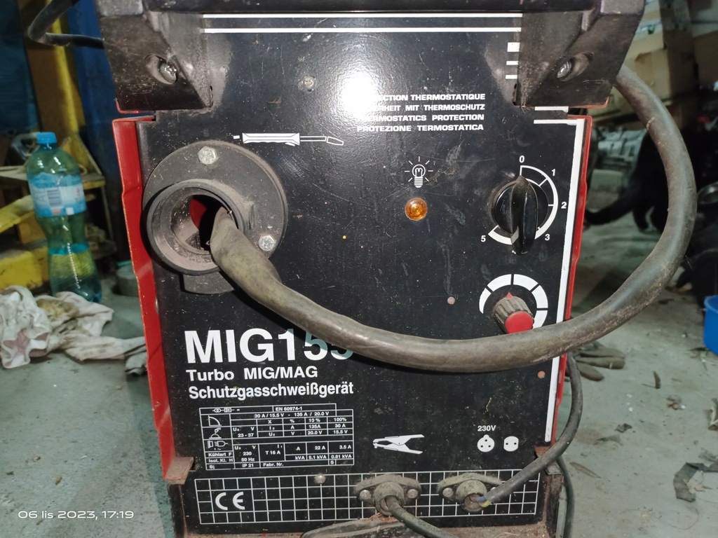 spawarka migomat 135A 230V mig 155 turbo mig/mag - 14724046908 ...