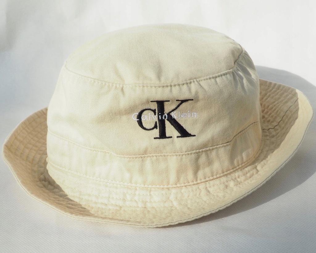 Calvin Klein kapelusz beżowy logo