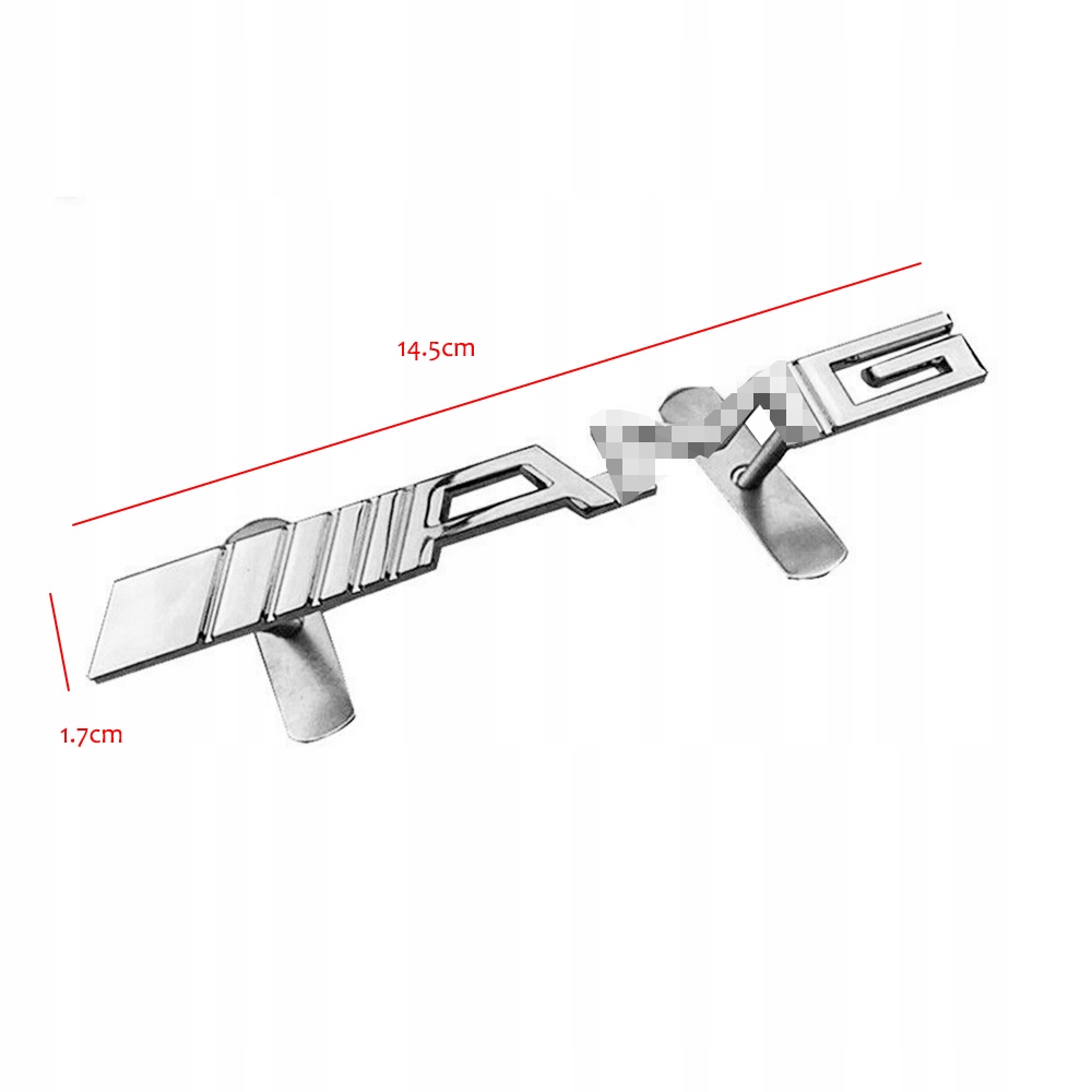 1X AMG Emblematy plakietka na maskownicę Mercedes