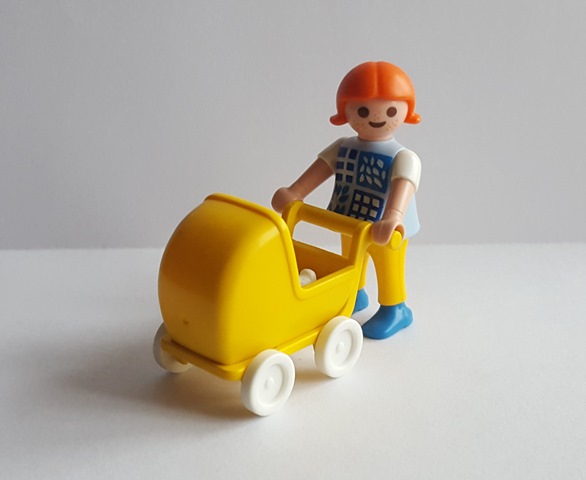 Playmobil - wózek + laleczka + figurka 5 cm