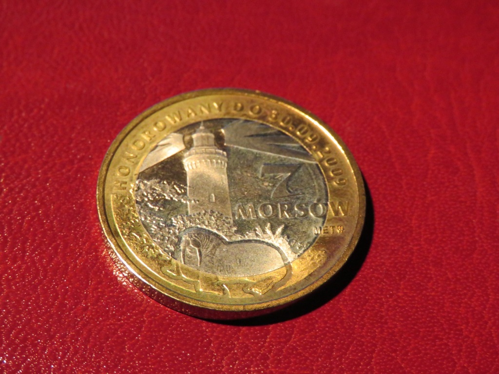 Moneta zastępcza 7 morsów 2009 Mielno Latarnie