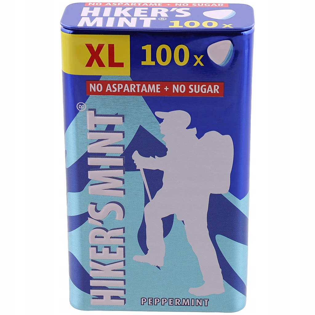 HIKER’S MINT XL MIĘTÓWKI CUKIERKI BEZ CUKRU 100szt
