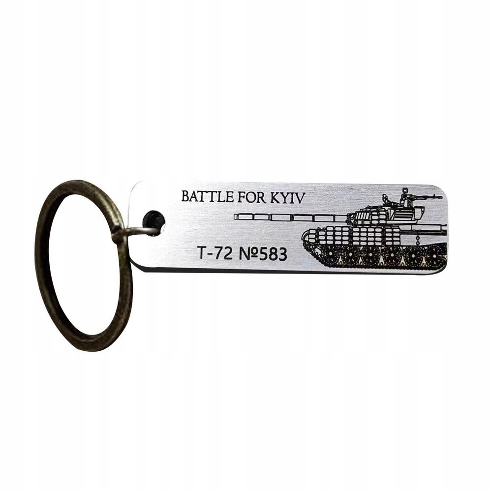 Tekst lub Tank Logo brelok do kluczyków samochodow