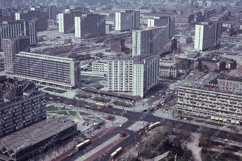 Warszawa 1969, widok z Pałacu Kultury