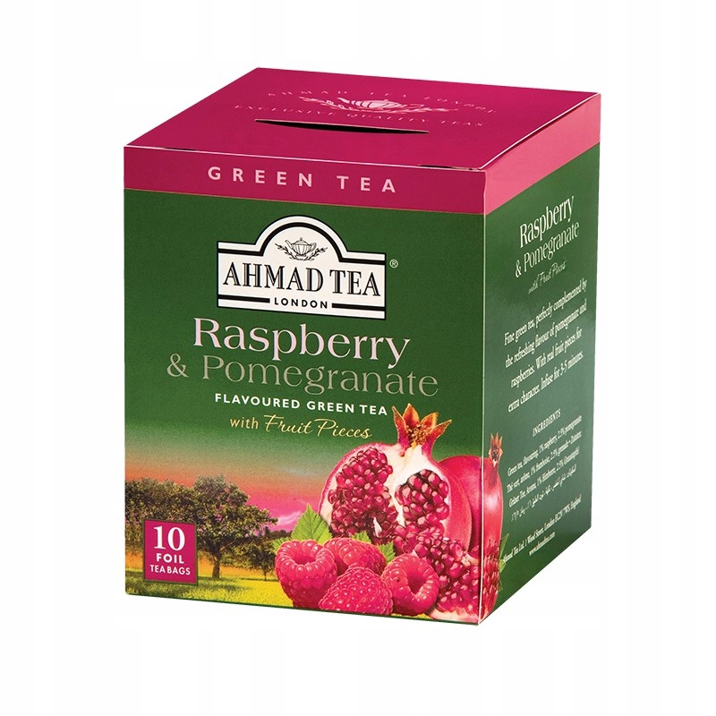 GREEN TEA RASPBERRY&POMEGRANATE 2g x 10 kopert