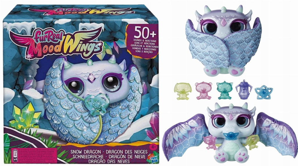 Furreal Moodwings Snow Dragon Smok Interaktywny - 13234432249