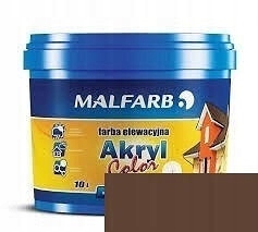 MALFARB farba elewacyjna Akryl Color BRĄZOWY 5 l